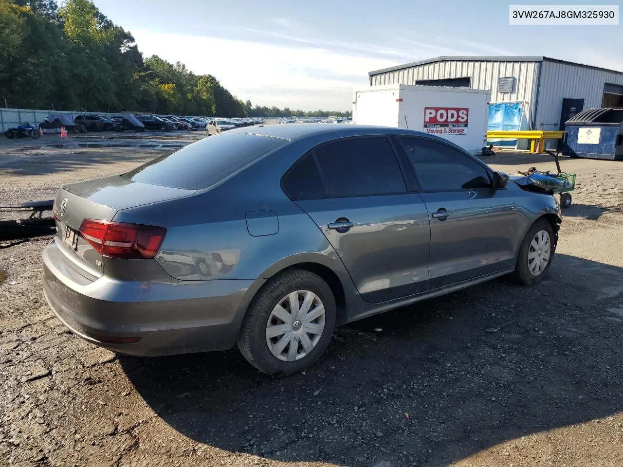 2016 Volkswagen Jetta S VIN: 3VW267AJ8GM325930 Lot: 73144984