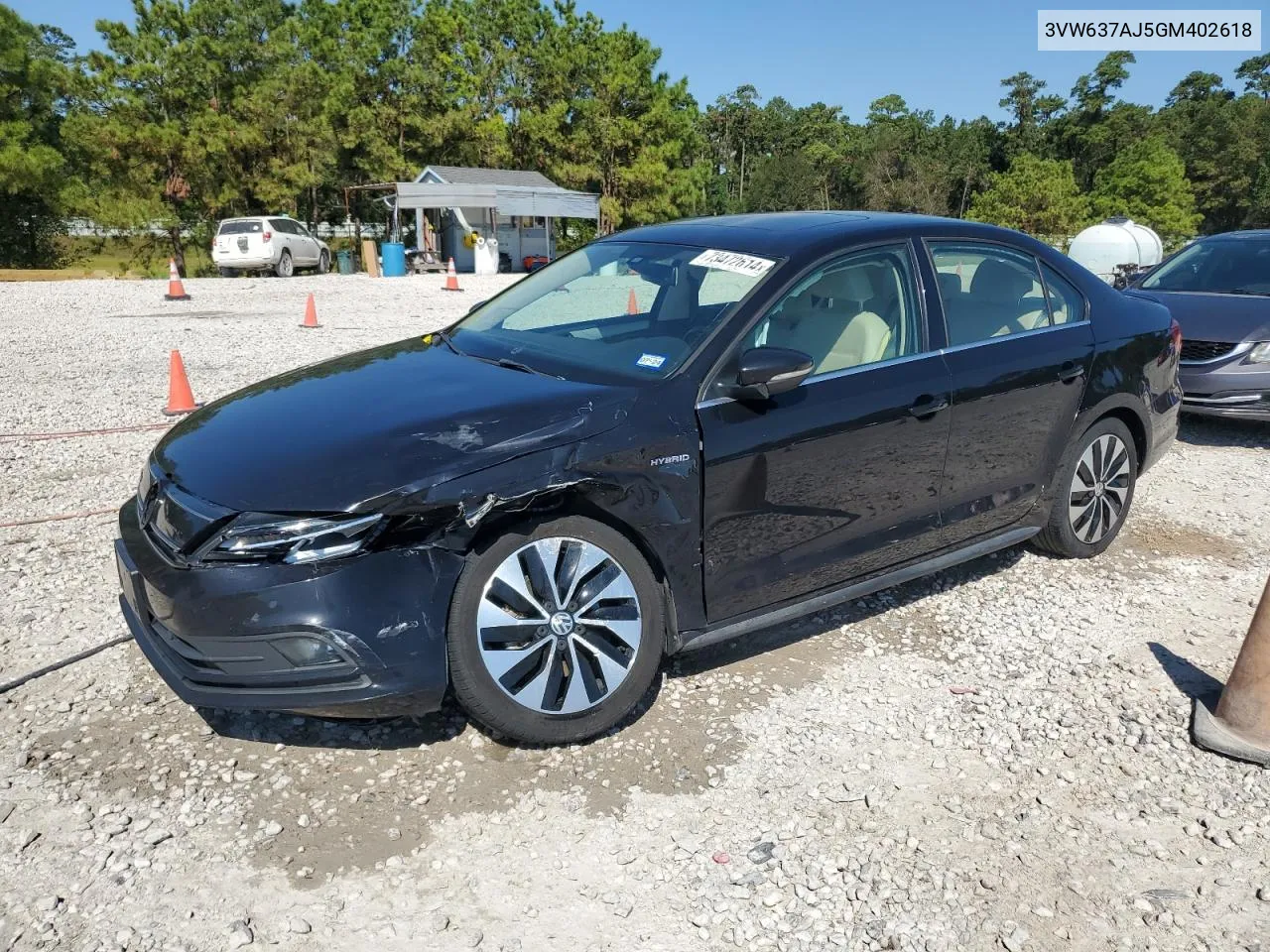 3VW637AJ5GM402618 2016 Volkswagen Jetta Hybrid