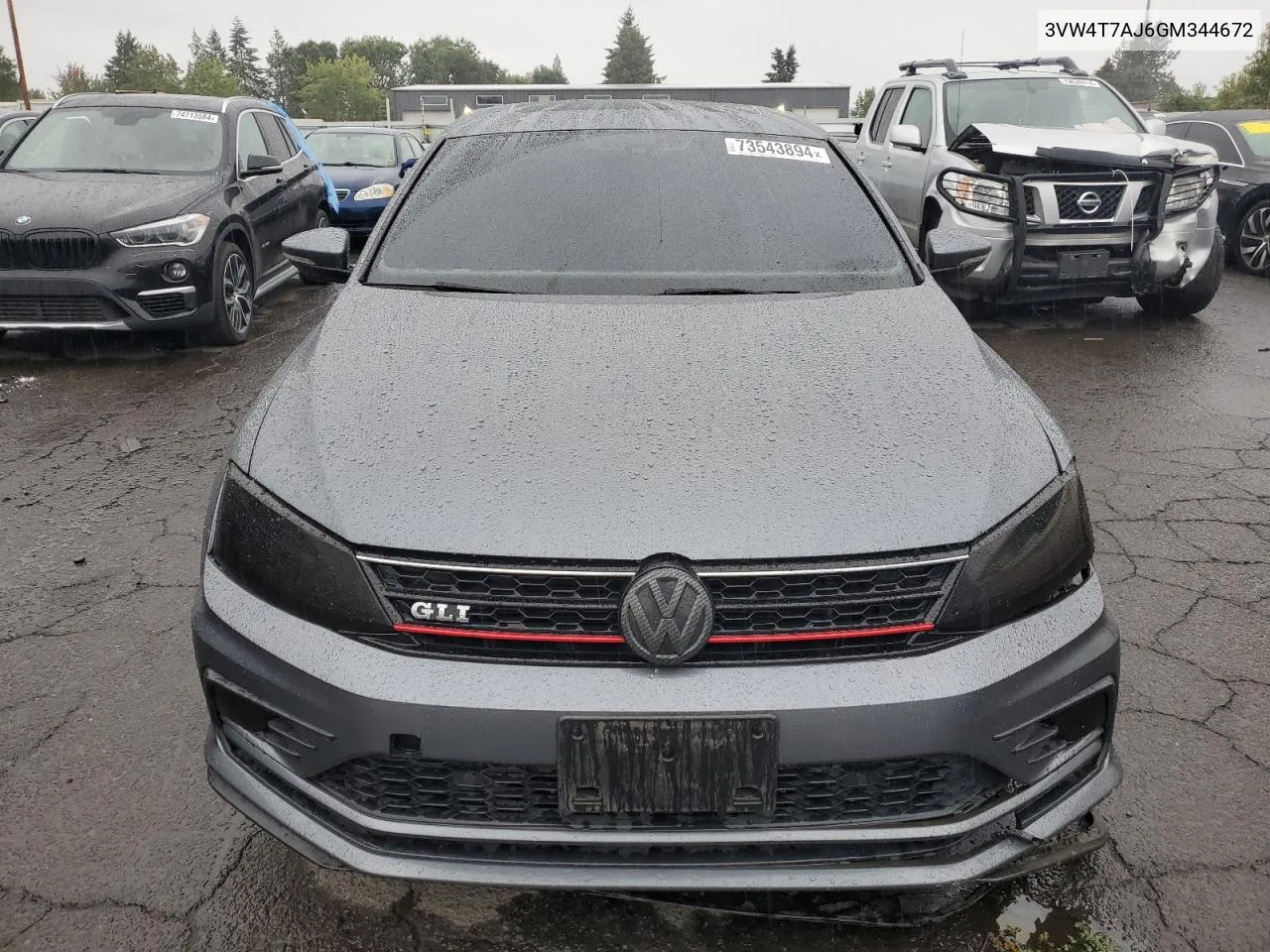 2016 Volkswagen Jetta Gli VIN: 3VW4T7AJ6GM344672 Lot: 73543894