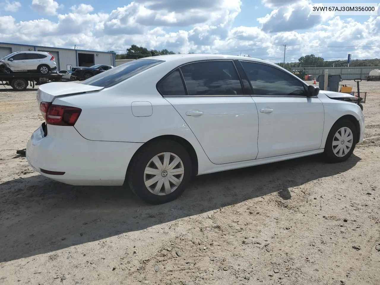 2016 Volkswagen Jetta S VIN: 3VW167AJ3GM356000 Lot: 73547384