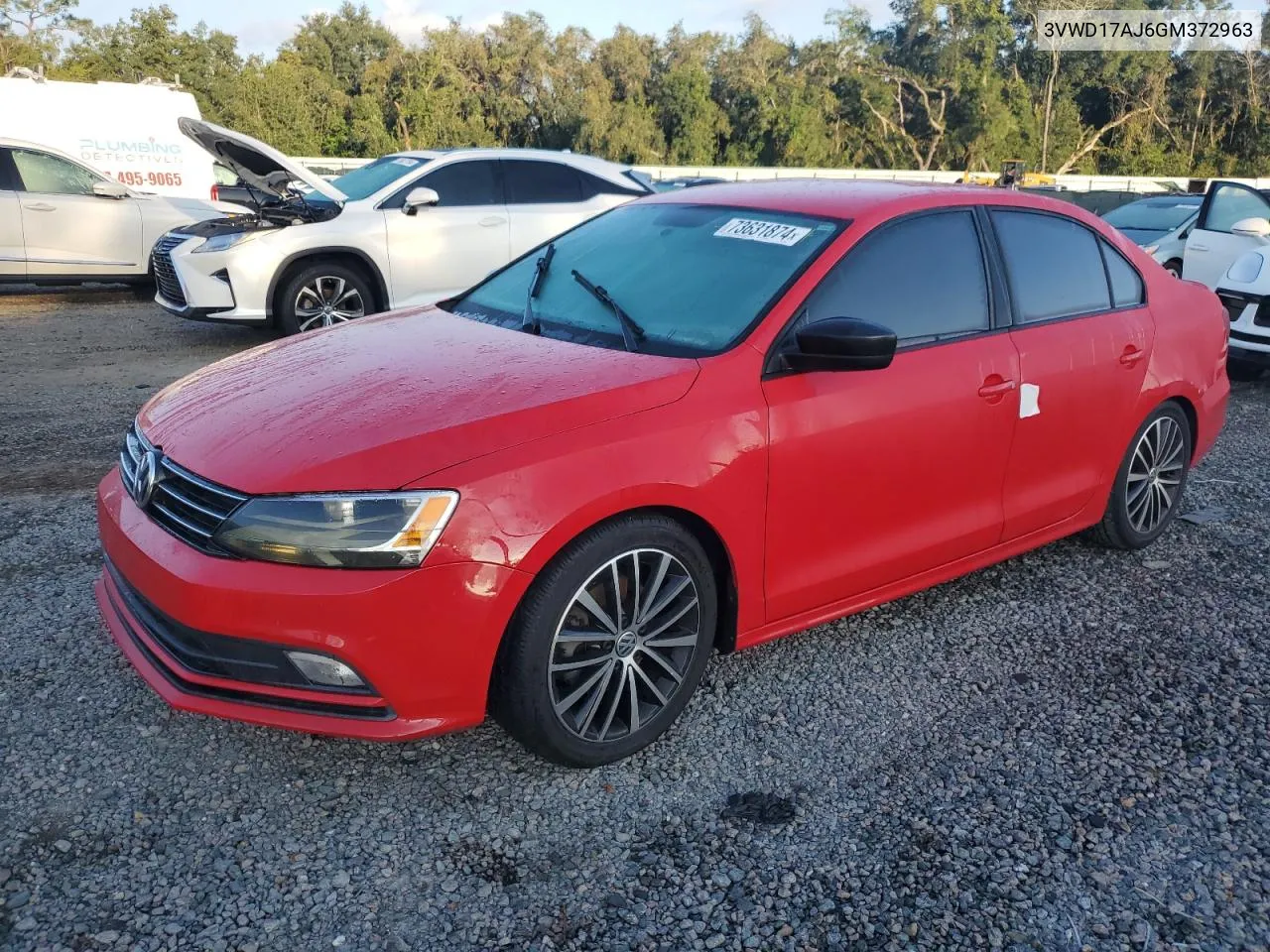 2016 Volkswagen Jetta Sport VIN: 3VWD17AJ6GM372963 Lot: 73631874