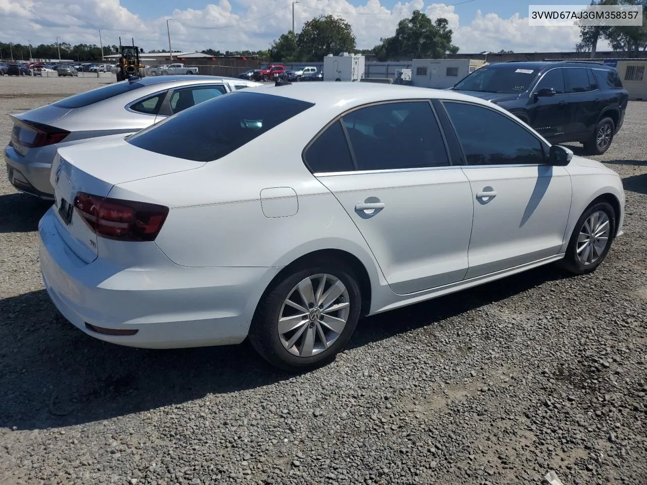 2016 Volkswagen Jetta Se VIN: 3VWD67AJ3GM358357 Lot: 73686284