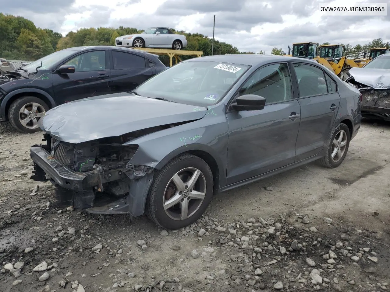 3VW267AJ8GM330965 2016 Volkswagen Jetta S