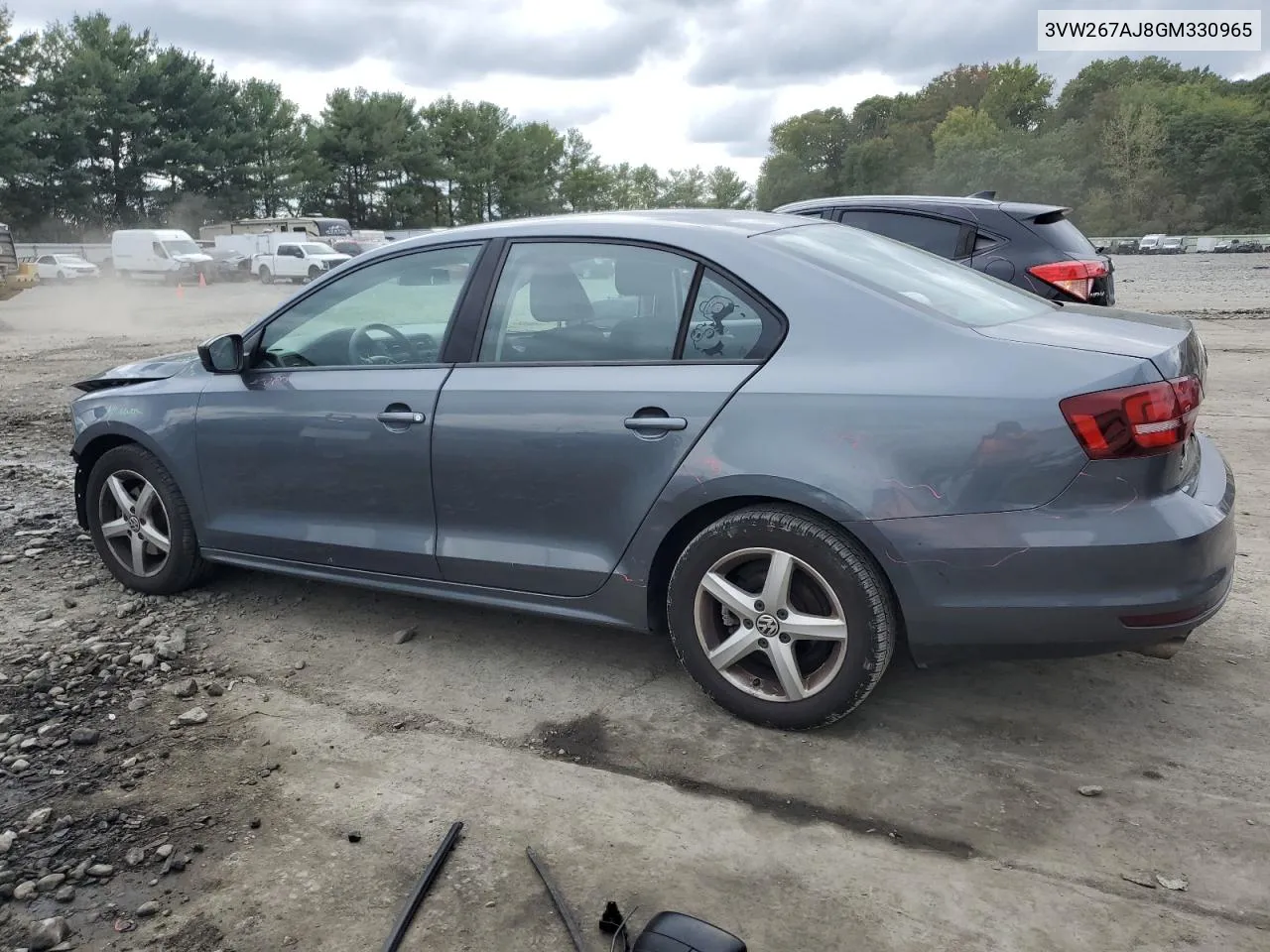 2016 Volkswagen Jetta S VIN: 3VW267AJ8GM330965 Lot: 73759074