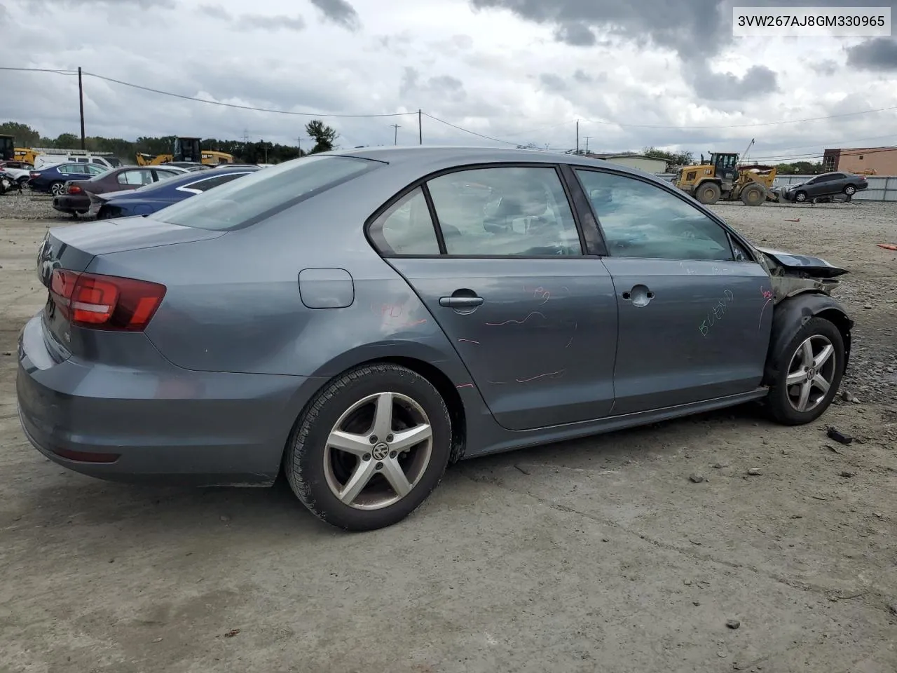 3VW267AJ8GM330965 2016 Volkswagen Jetta S