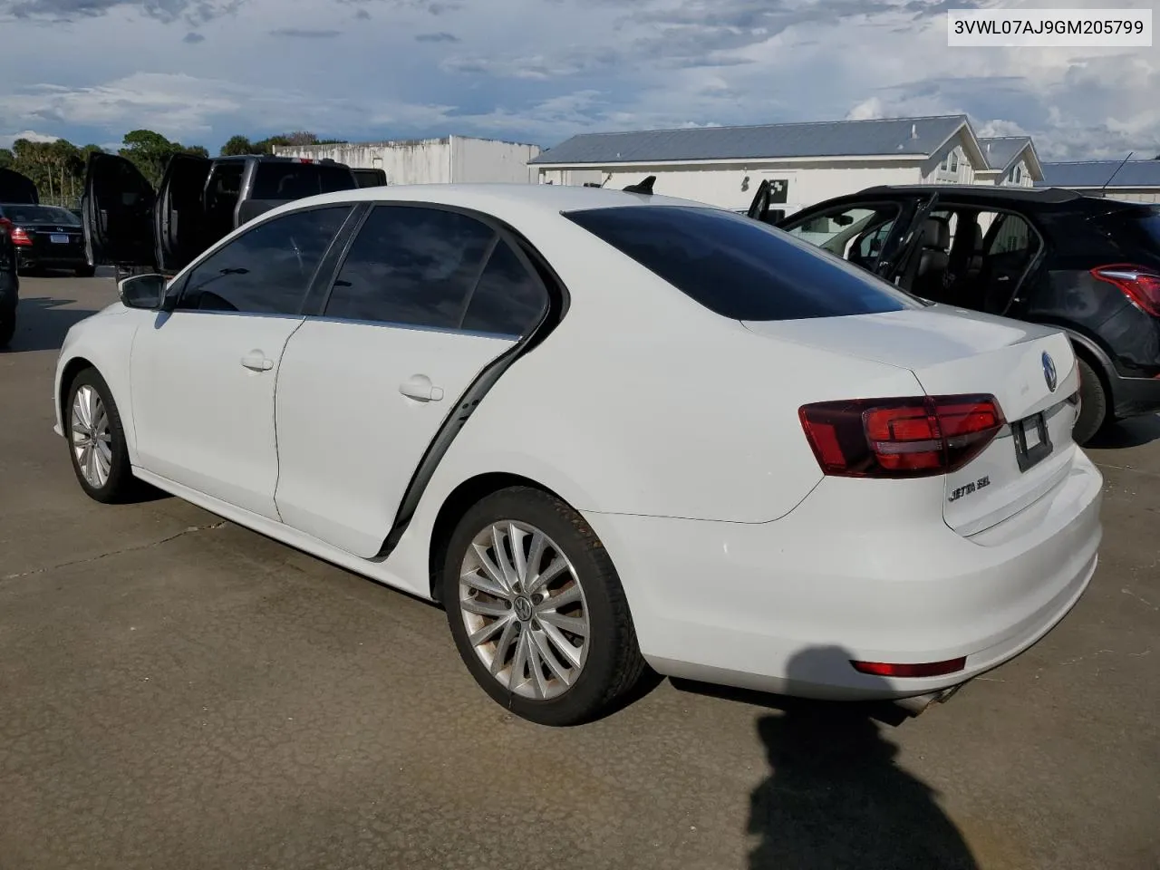 3VWL07AJ9GM205799 2016 Volkswagen Jetta Sel