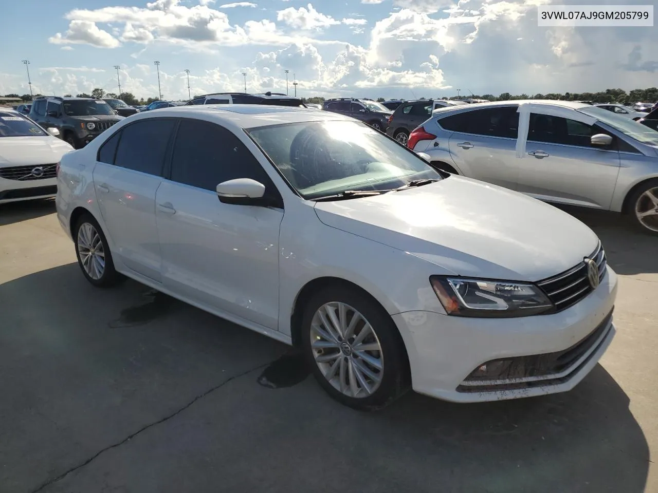 2016 Volkswagen Jetta Sel VIN: 3VWL07AJ9GM205799 Lot: 73843304