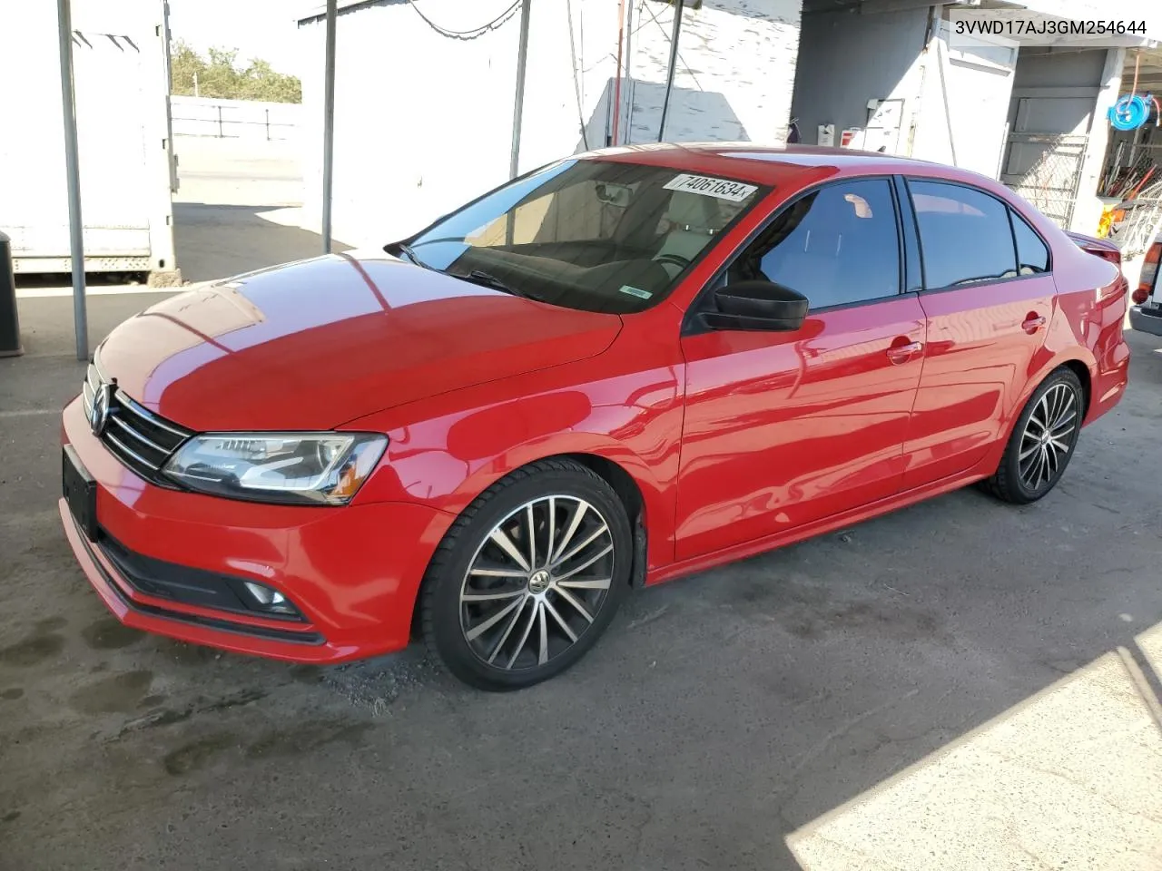 2016 Volkswagen Jetta Sport VIN: 3VWD17AJ3GM254644 Lot: 74061634