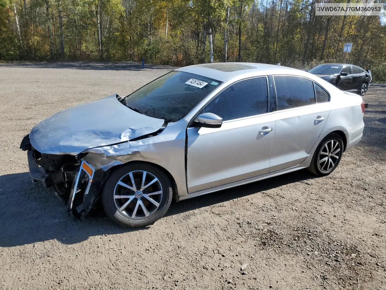 2016 Volkswagen Jetta Se VIN: 3VWD67AJ7GM360953 Lot: 74267464