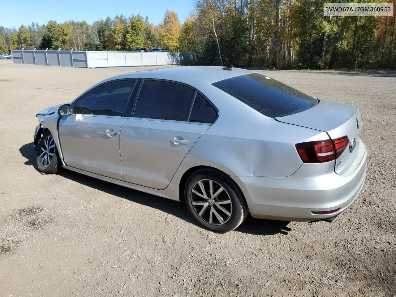 2016 Volkswagen Jetta Se VIN: 3VWD67AJ7GM360953 Lot: 74267464