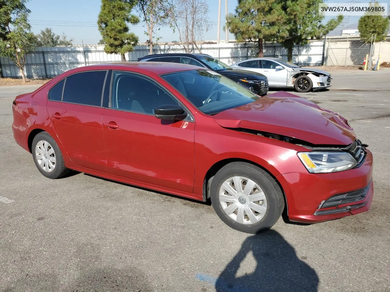 2016 Volkswagen Jetta S VIN: 3VW267AJ5GM369805 Lot: 74399594