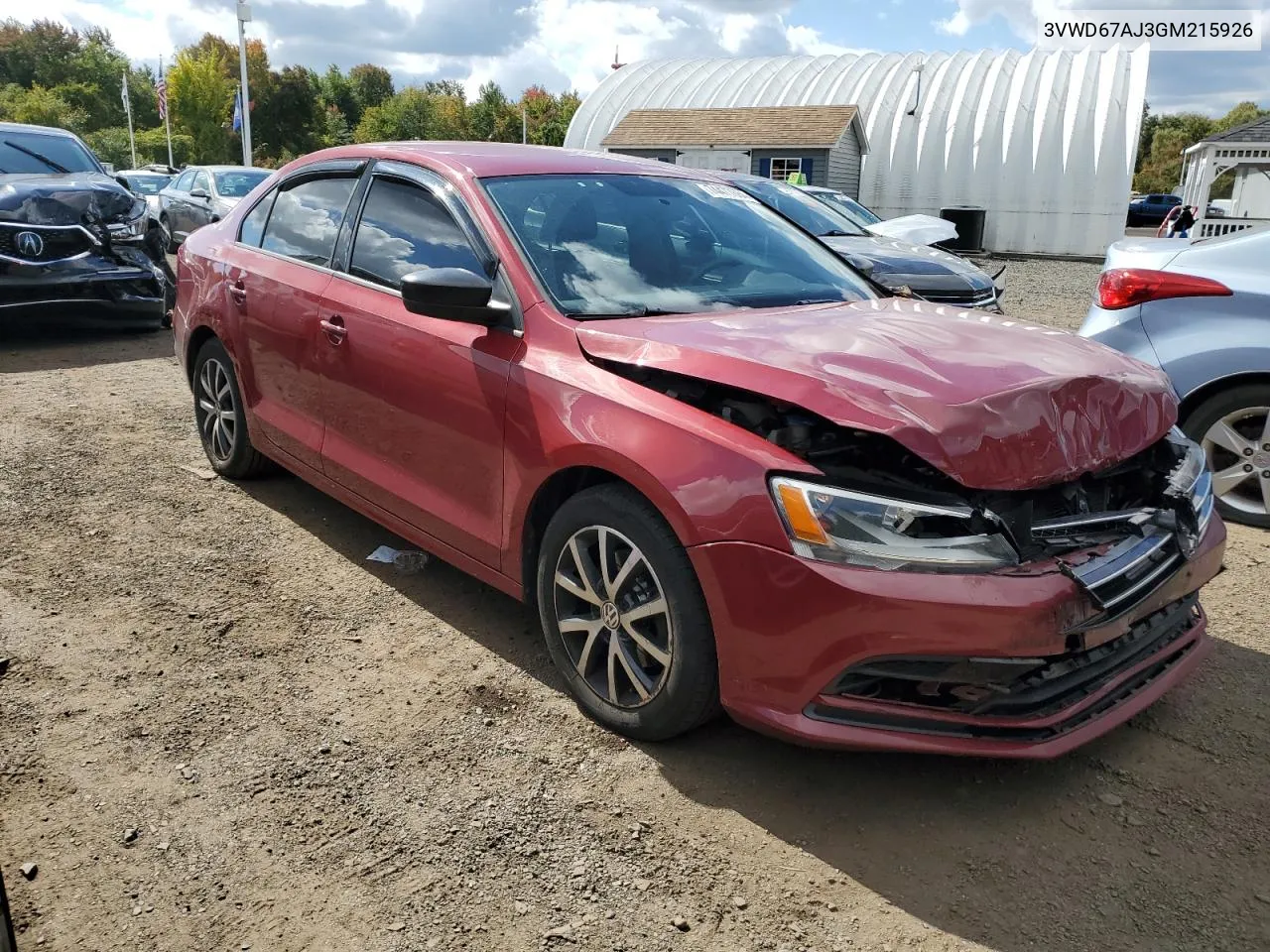 2016 Volkswagen Jetta Se VIN: 3VWD67AJ3GM215926 Lot: 74477684