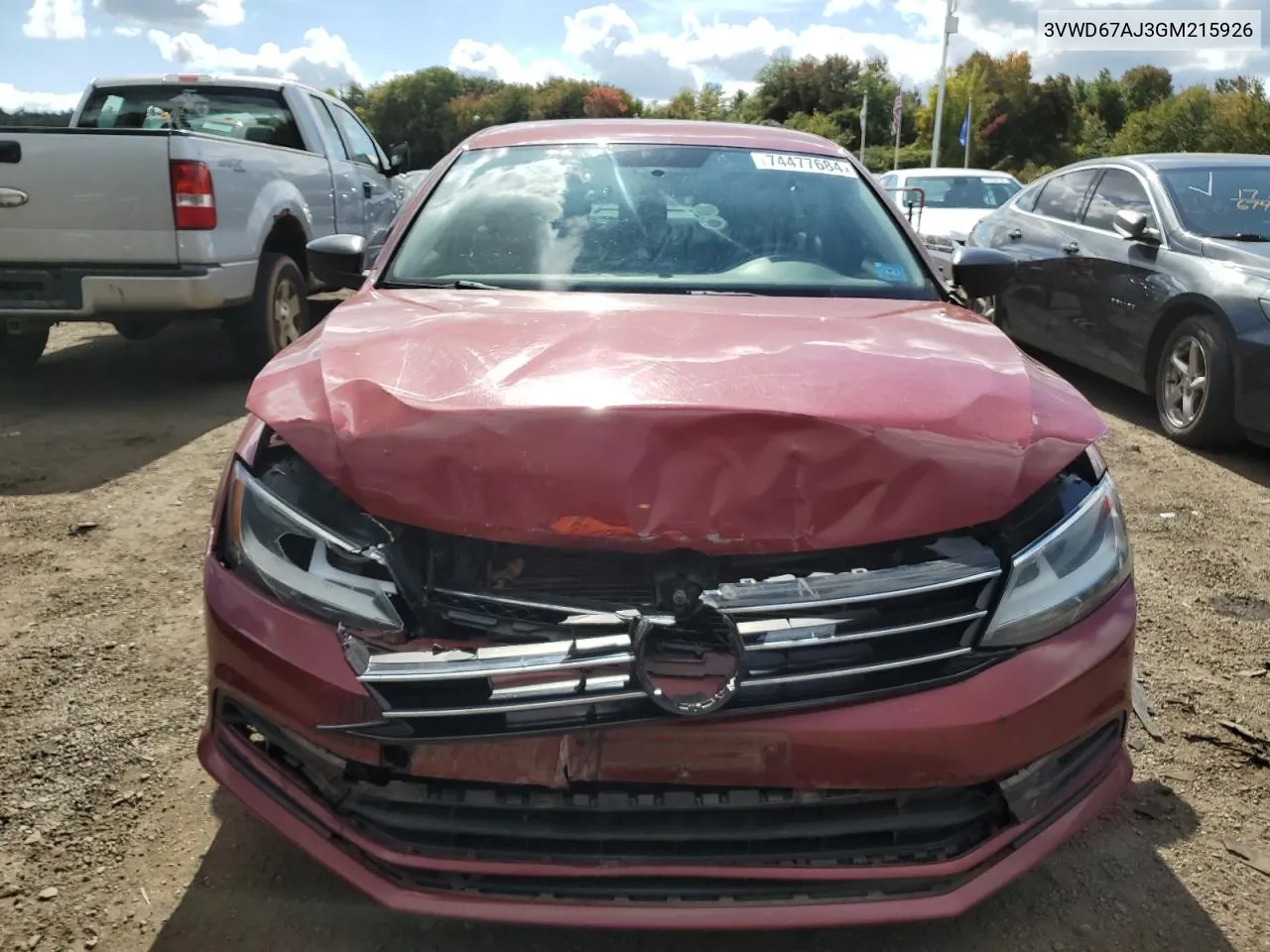 3VWD67AJ3GM215926 2016 Volkswagen Jetta Se