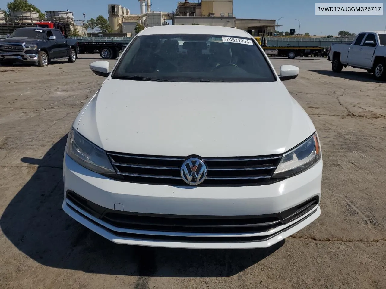 2016 Volkswagen Jetta Sport VIN: 3VWD17AJ3GM326717 Lot: 74621354