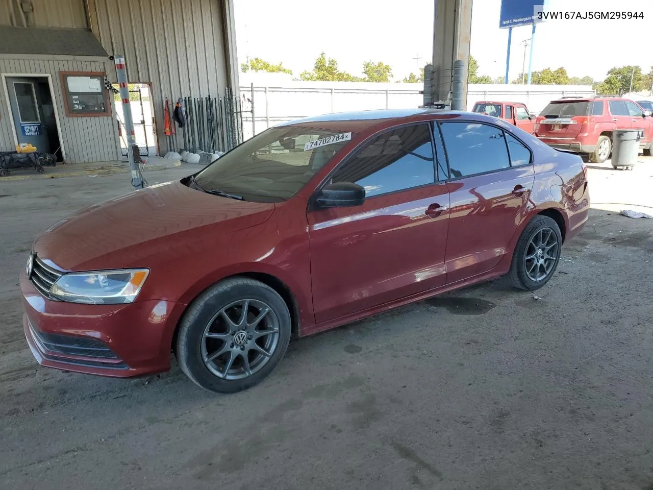 2016 Volkswagen Jetta S VIN: 3VW167AJ5GM295944 Lot: 74702784