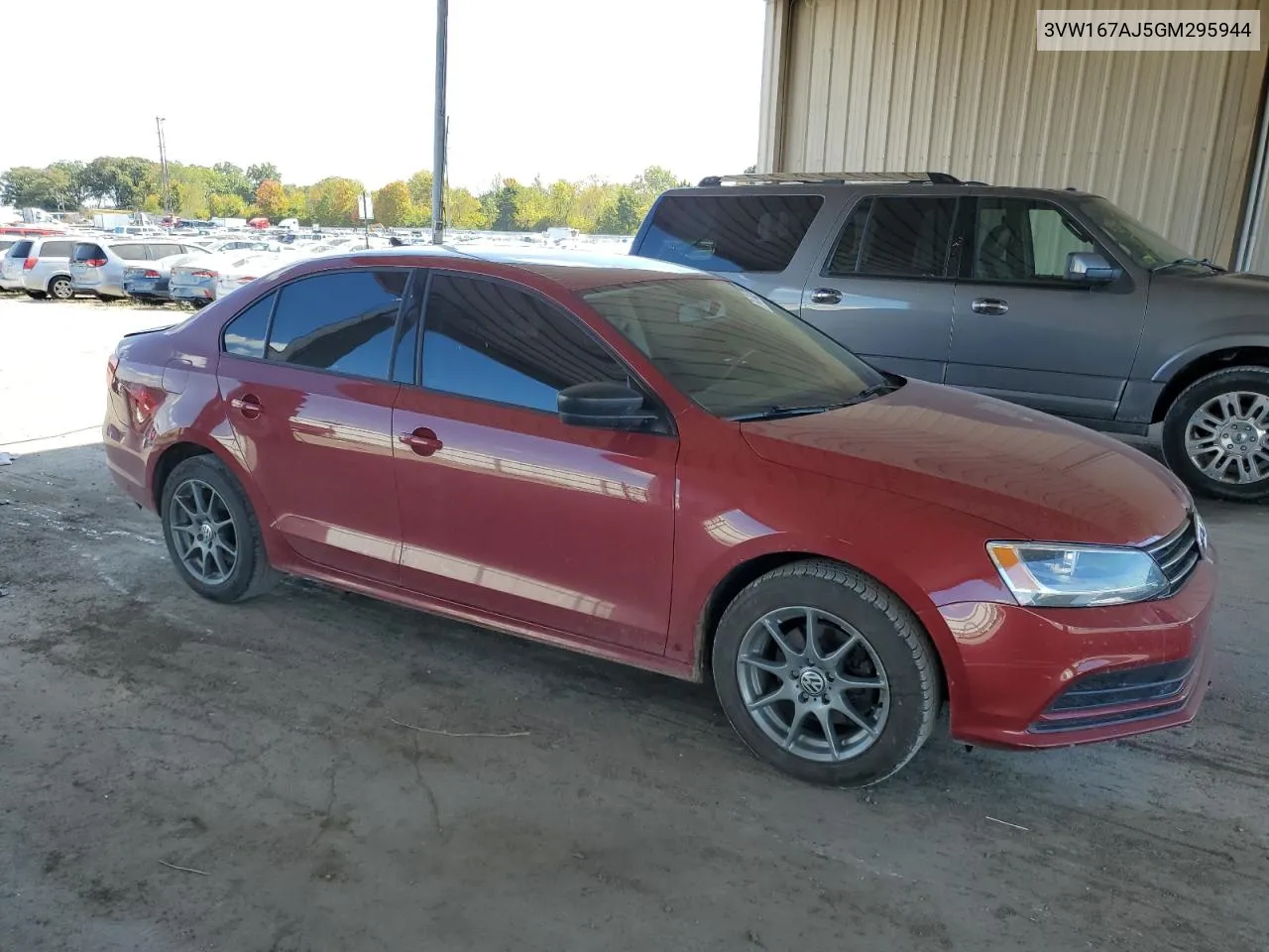 2016 Volkswagen Jetta S VIN: 3VW167AJ5GM295944 Lot: 74702784