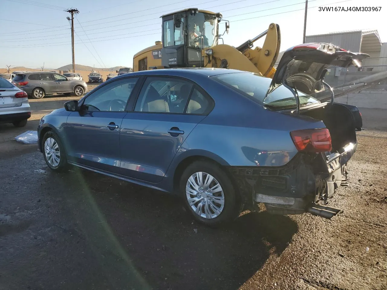 2016 Volkswagen Jetta S VIN: 3VW167AJ4GM303967 Lot: 74763824