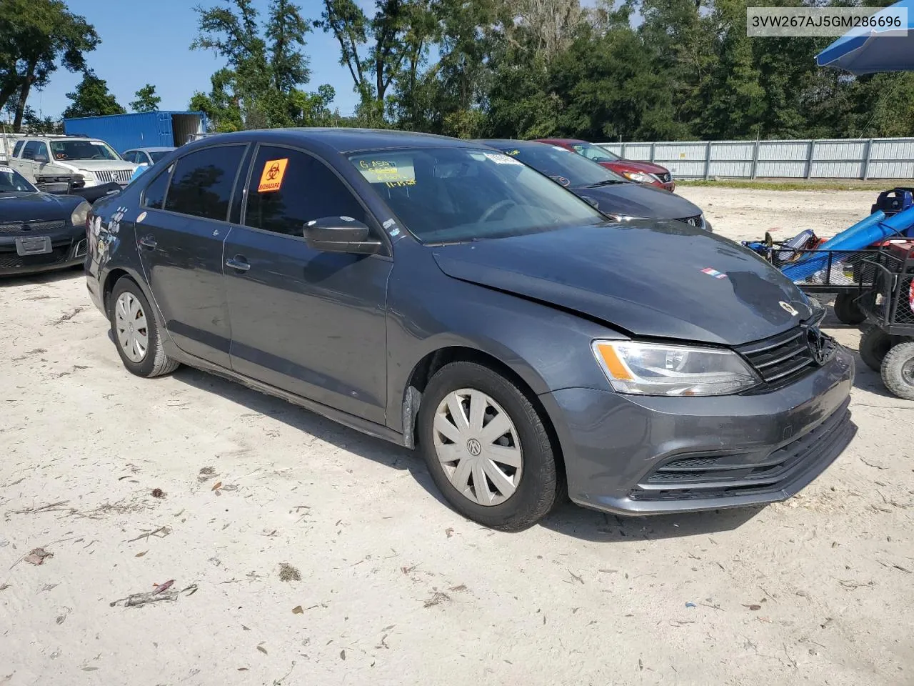 2016 Volkswagen Jetta S VIN: 3VW267AJ5GM286696 Lot: 74794234