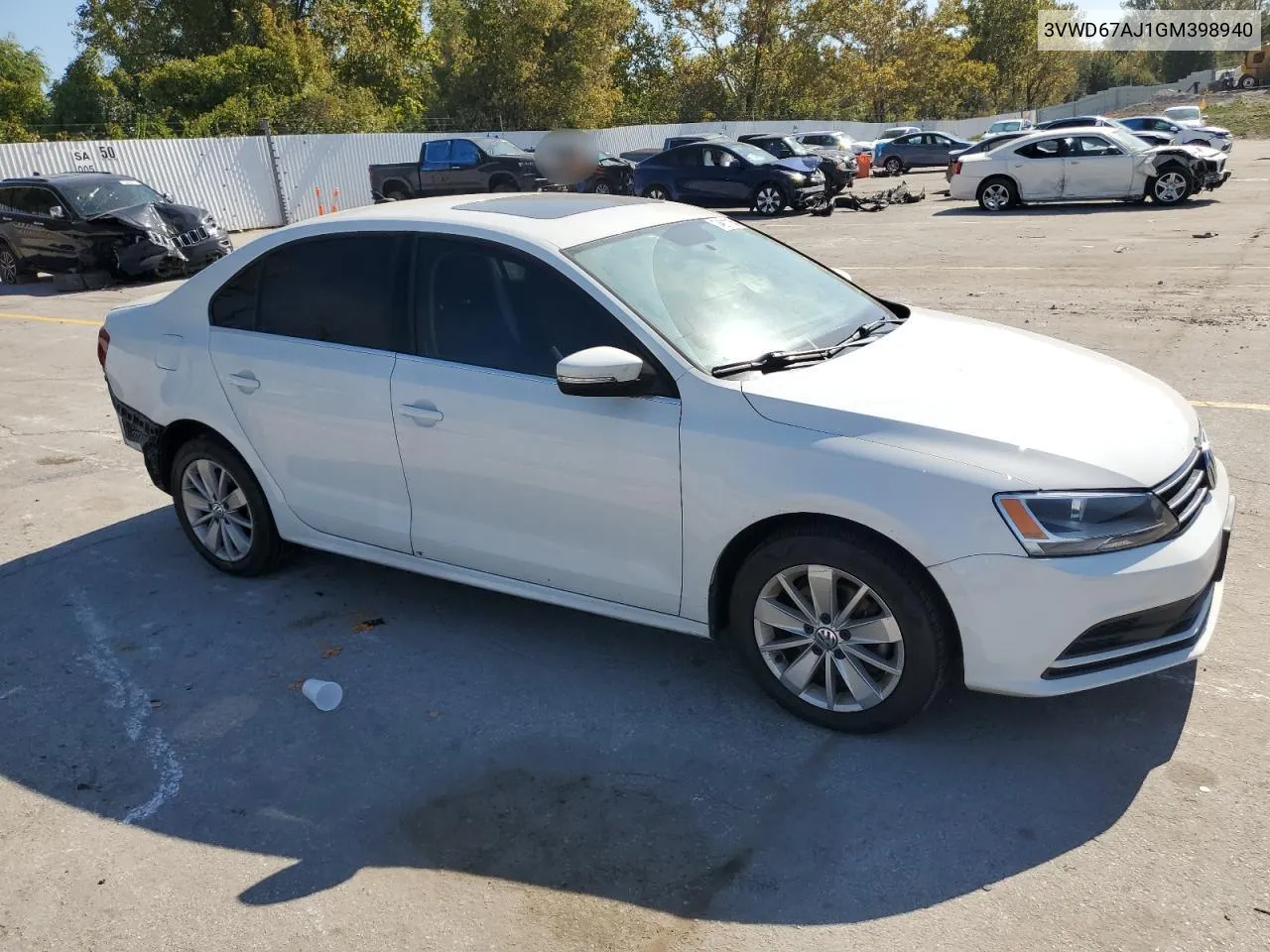 3VWD67AJ1GM398940 2016 Volkswagen Jetta Se