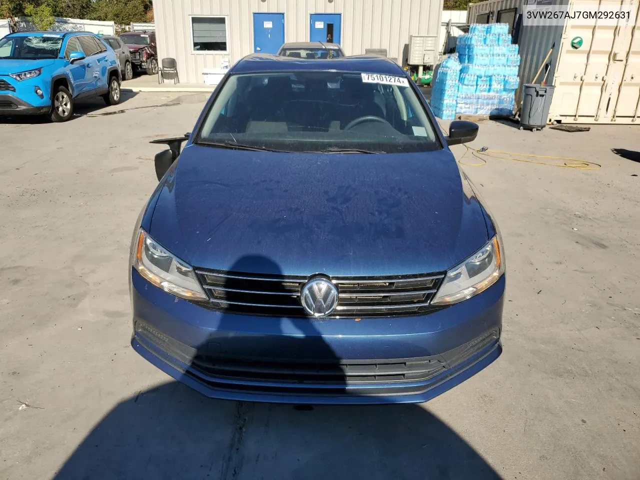 2016 Volkswagen Jetta S VIN: 3VW267AJ7GM292631 Lot: 75101274