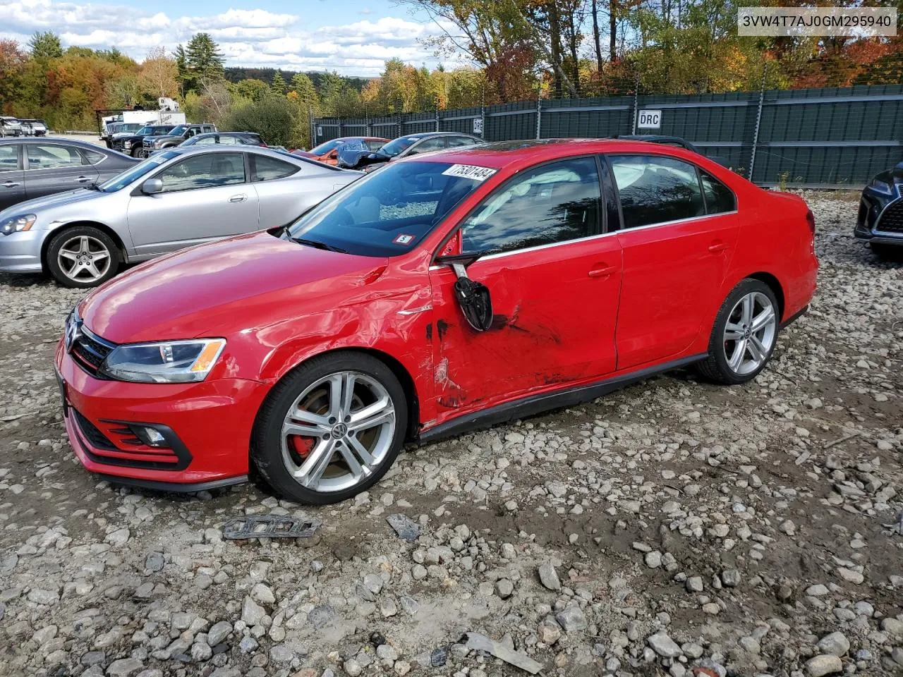 2016 Volkswagen Jetta Gli VIN: 3VW4T7AJ0GM295940 Lot: 75301484