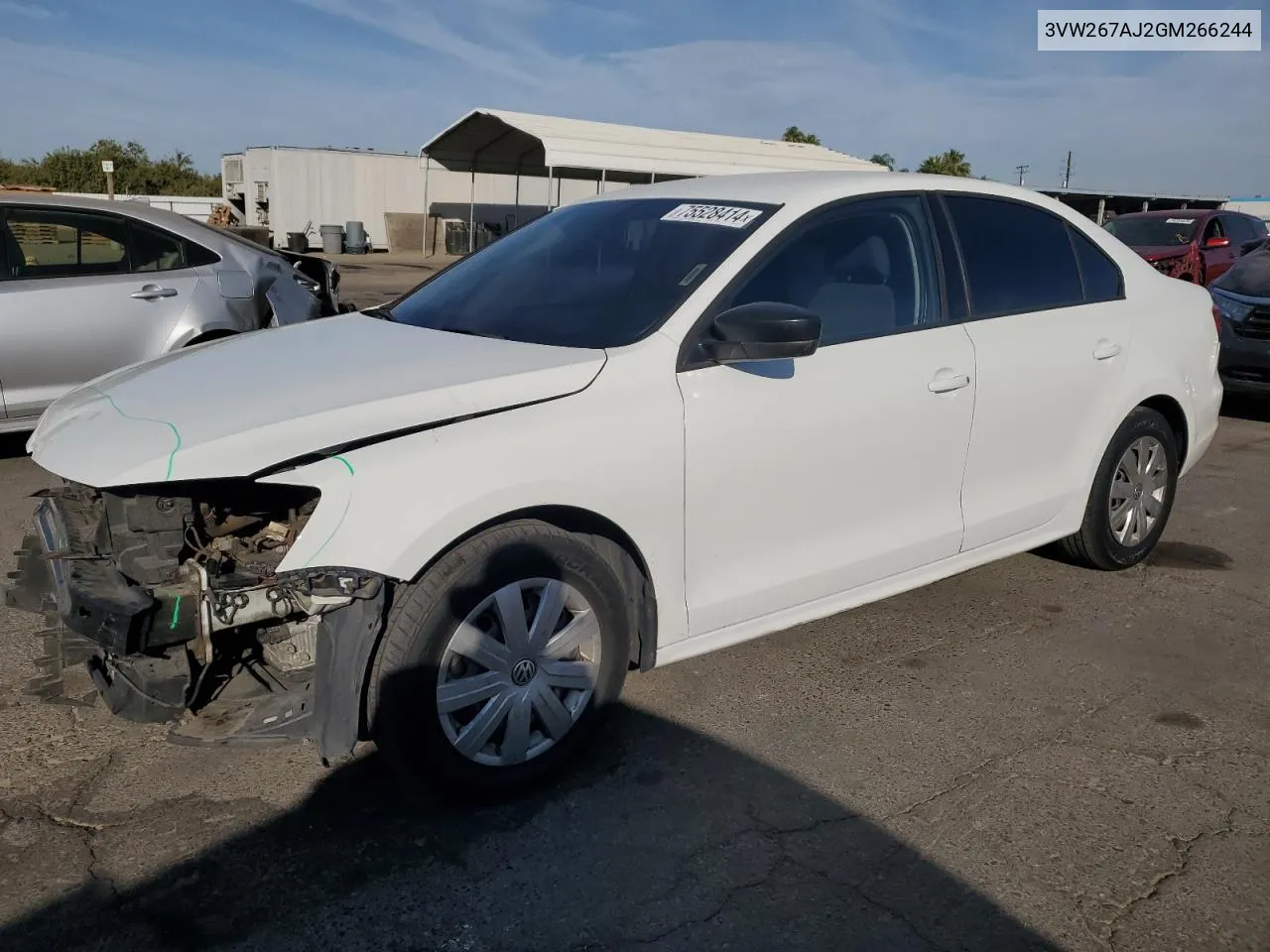 3VW267AJ2GM266244 2016 Volkswagen Jetta S