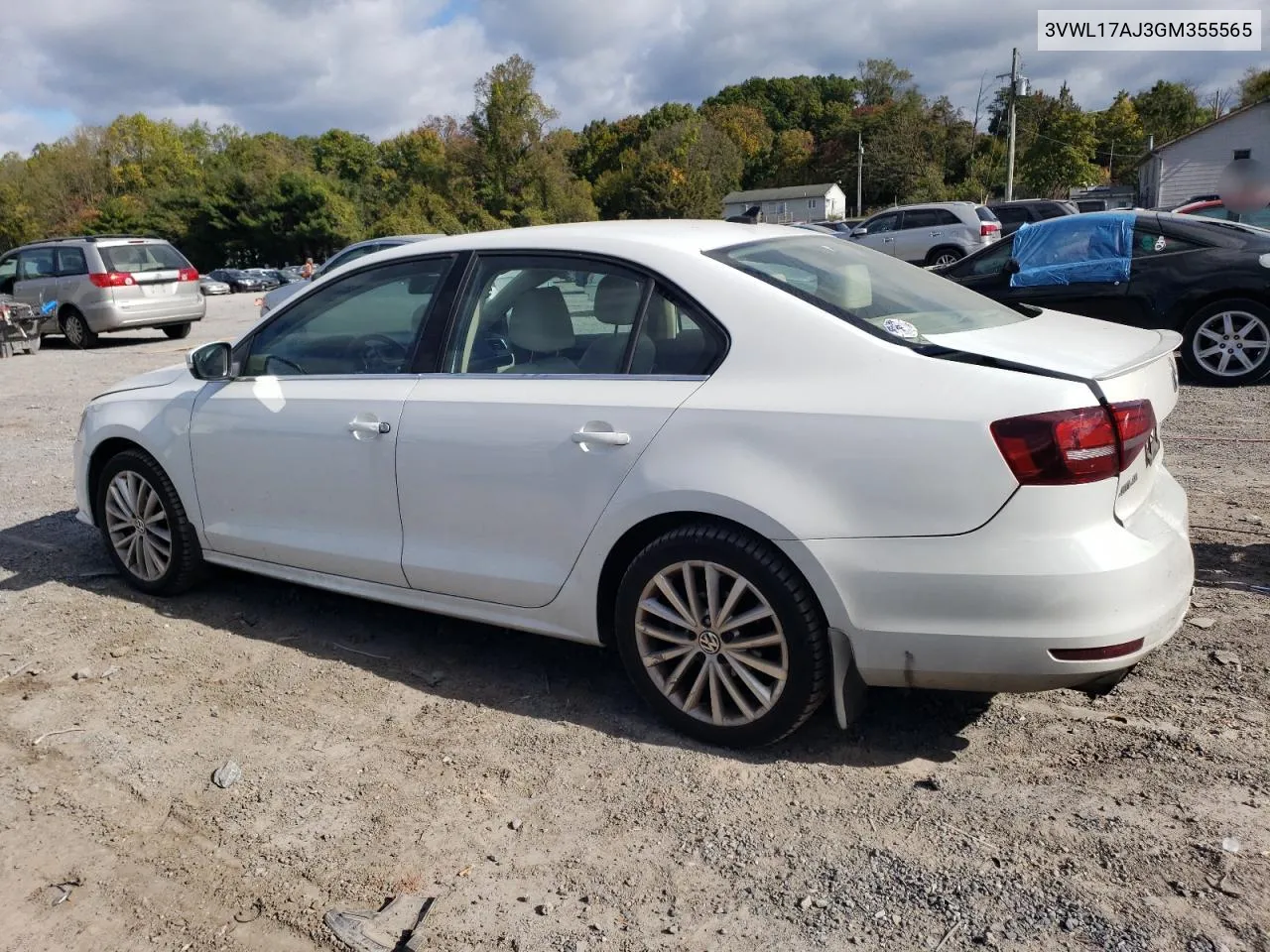 2016 Volkswagen Jetta Sel VIN: 3VWL17AJ3GM355565 Lot: 76356874