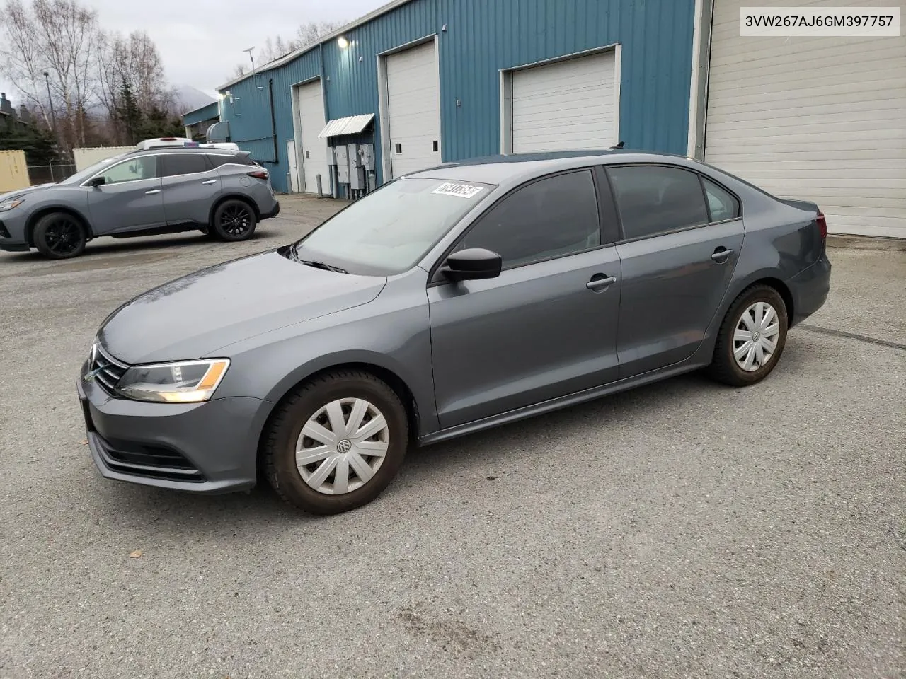 2016 Volkswagen Jetta S VIN: 3VW267AJ6GM397757 Lot: 76417354