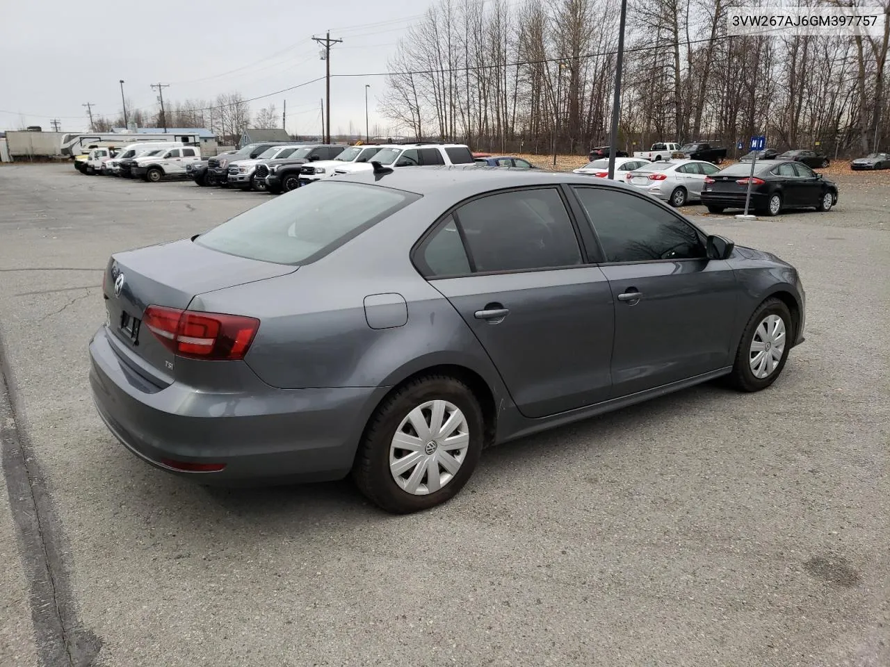 2016 Volkswagen Jetta S VIN: 3VW267AJ6GM397757 Lot: 76417354