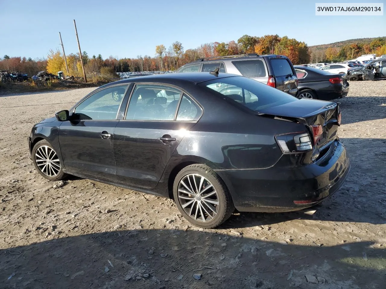 2016 Volkswagen Jetta Sport VIN: 3VWD17AJ6GM290134 Lot: 76420224