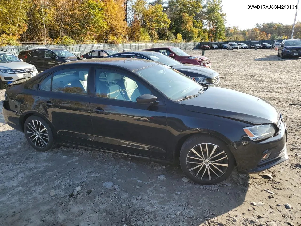 2016 Volkswagen Jetta Sport VIN: 3VWD17AJ6GM290134 Lot: 76420224