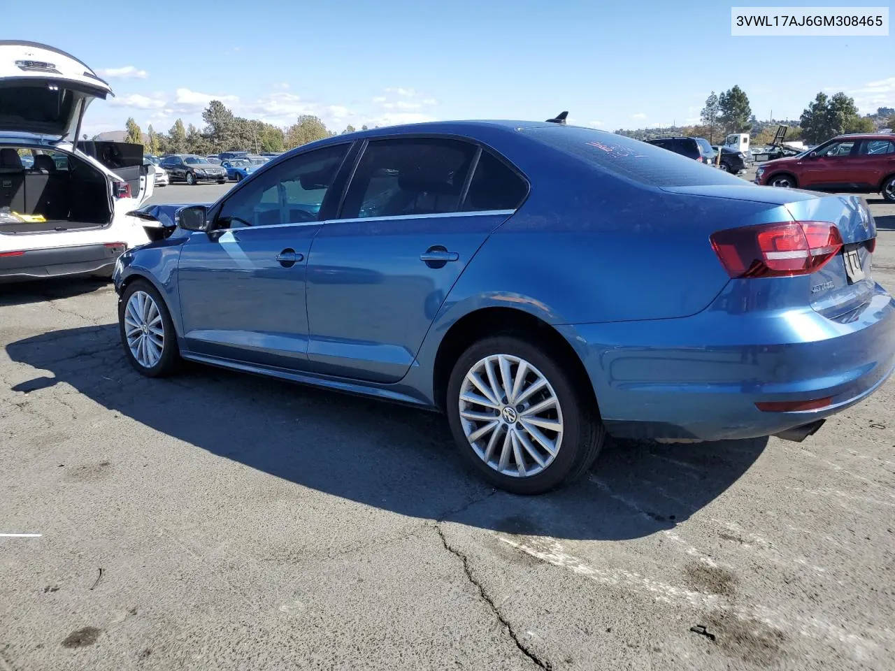 2016 Volkswagen Jetta Sel VIN: 3VWL17AJ6GM308465 Lot: 76716134