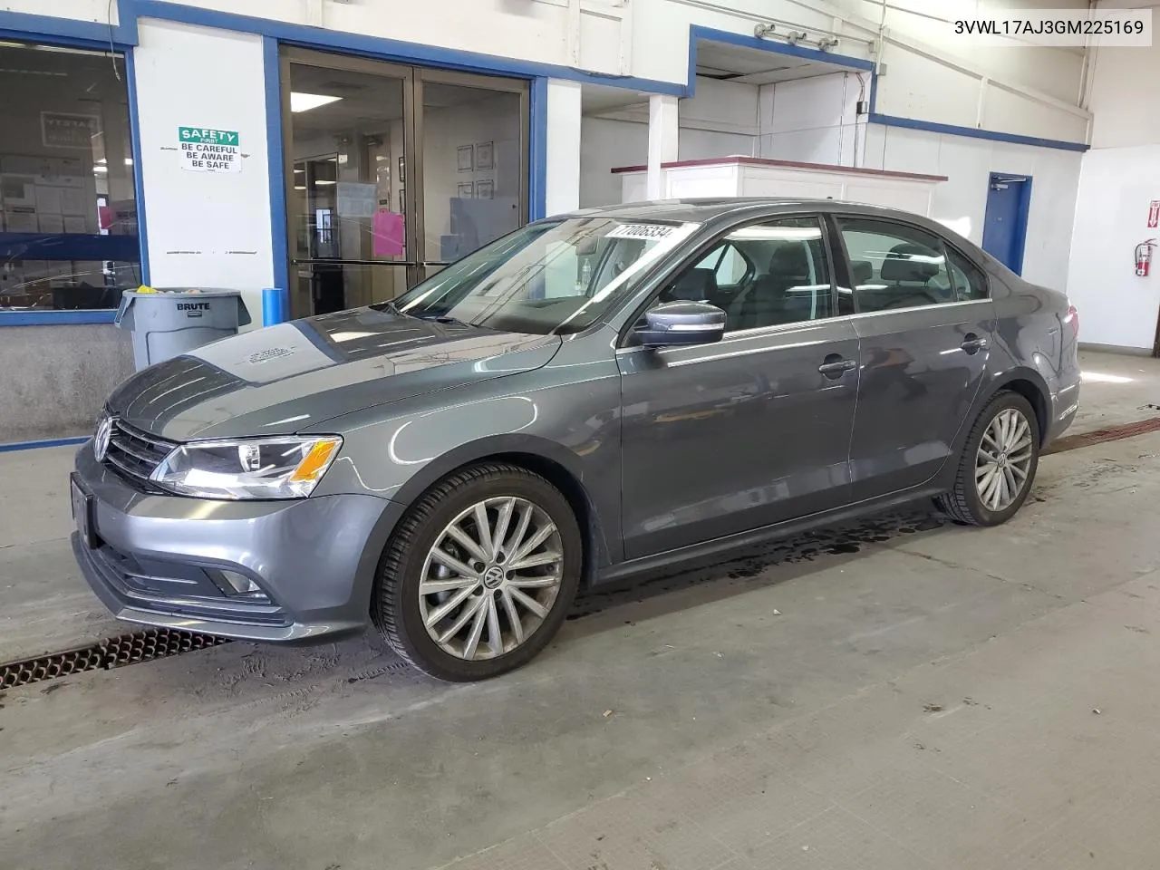 2016 Volkswagen Jetta Sel VIN: 3VWL17AJ3GM225169 Lot: 77006334