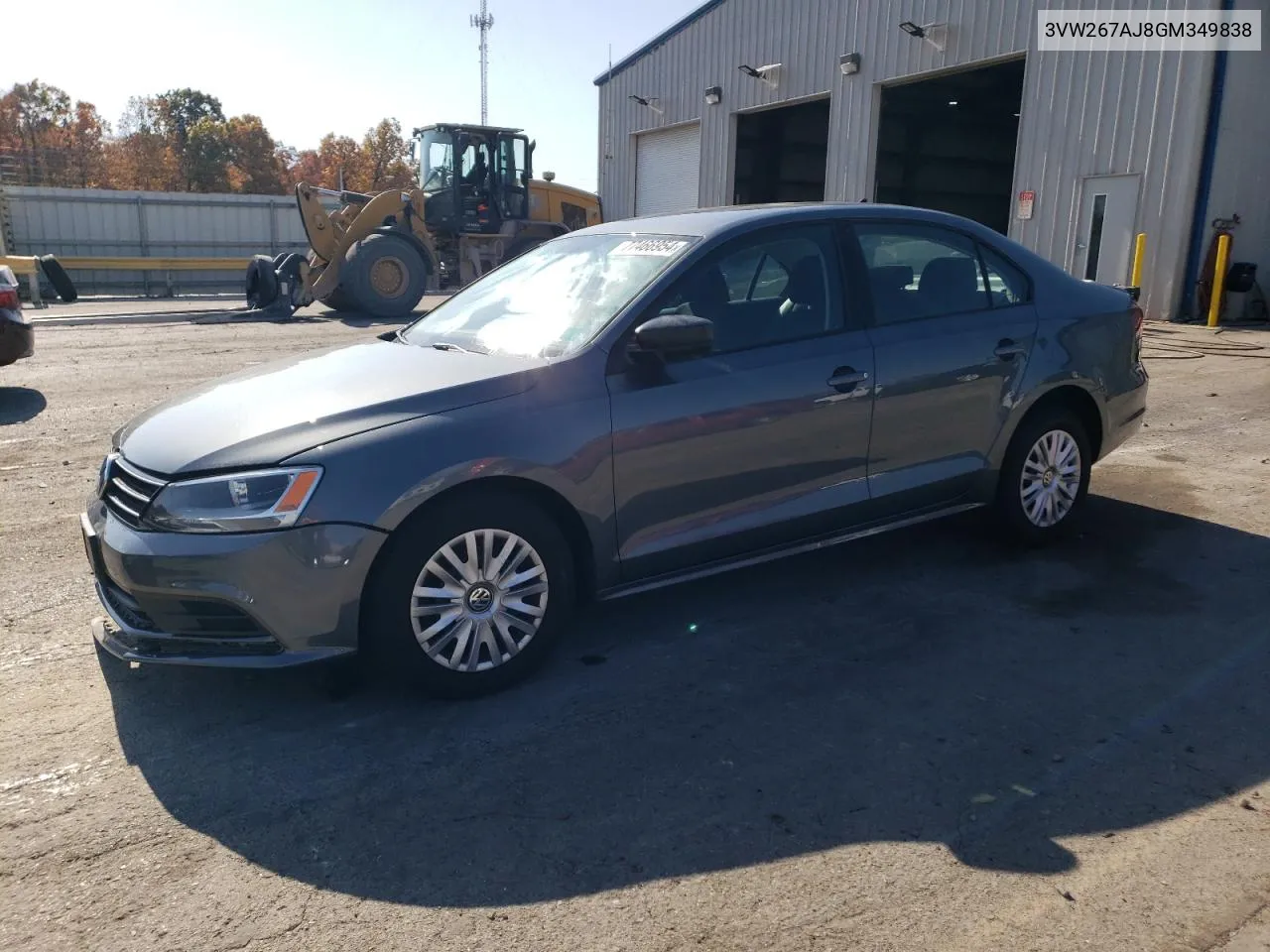 2016 Volkswagen Jetta S VIN: 3VW267AJ8GM349838 Lot: 77466954