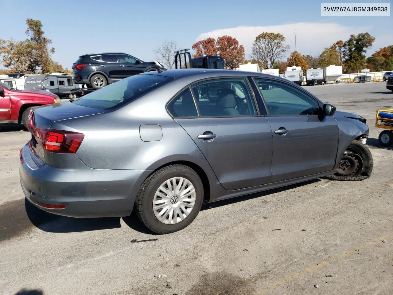 2016 Volkswagen Jetta S VIN: 3VW267AJ8GM349838 Lot: 77466954