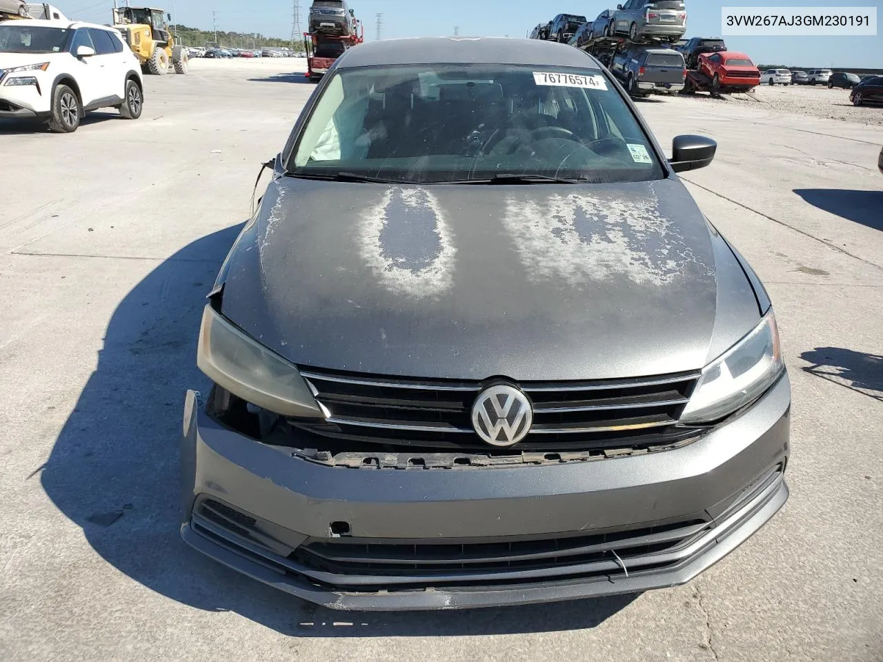 2016 Volkswagen Jetta S VIN: 3VW267AJ3GM230191 Lot: 77543324