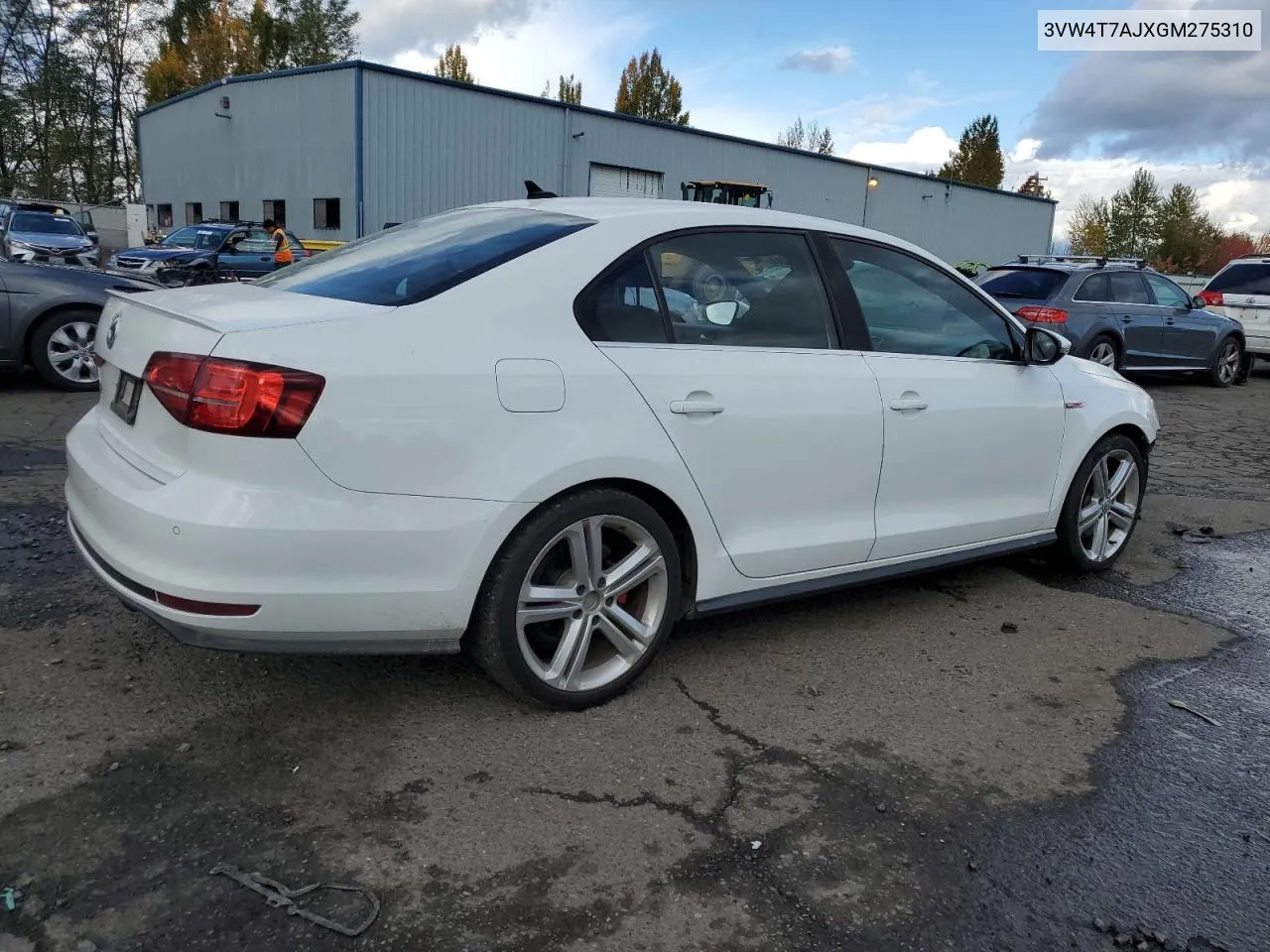 3VW4T7AJXGM275310 2016 Volkswagen Jetta Gli