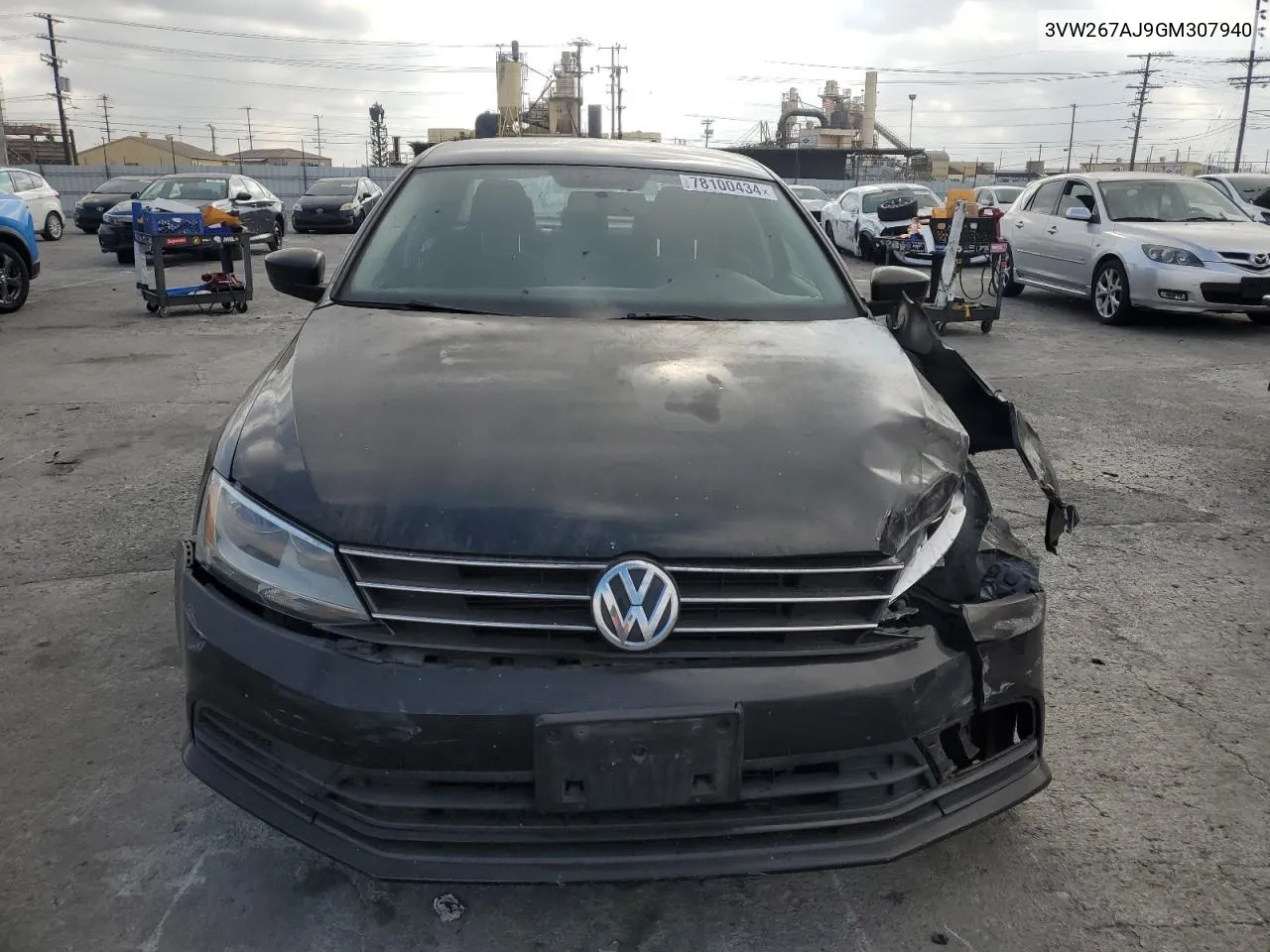 2016 Volkswagen Jetta S VIN: 3VW267AJ9GM307940 Lot: 78100434