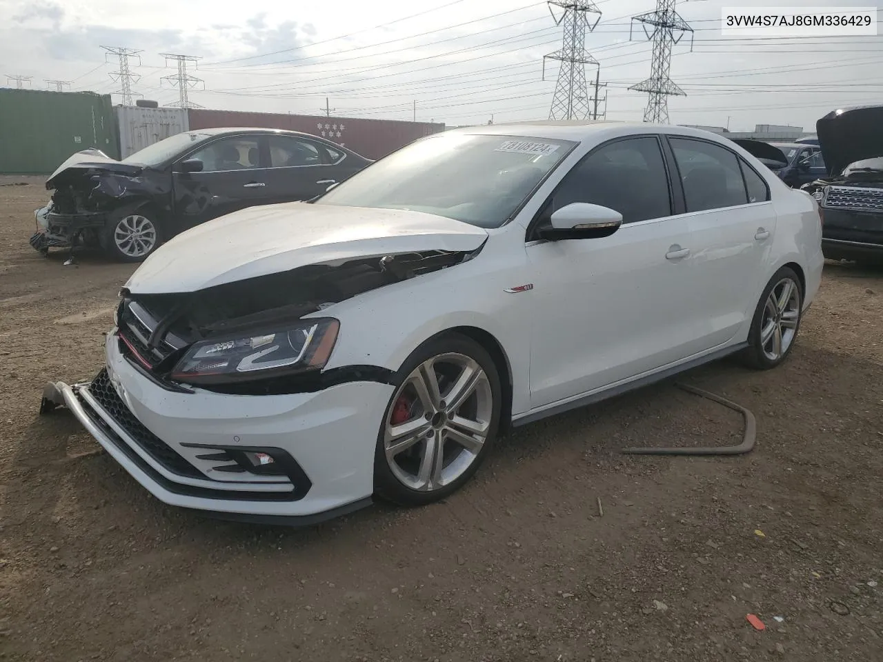 2016 Volkswagen Jetta Gli VIN: 3VW4S7AJ8GM336429 Lot: 78108124