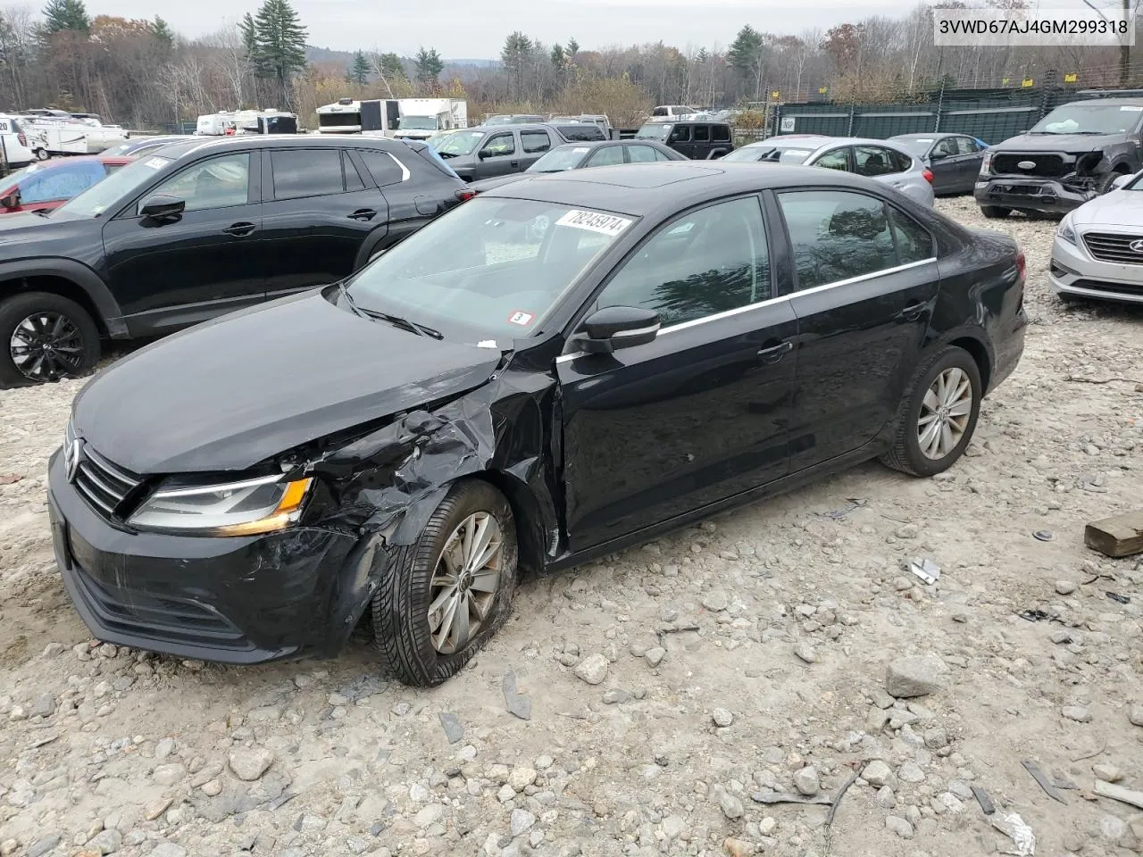 2016 Volkswagen Jetta Se VIN: 3VWD67AJ4GM299318 Lot: 78245974