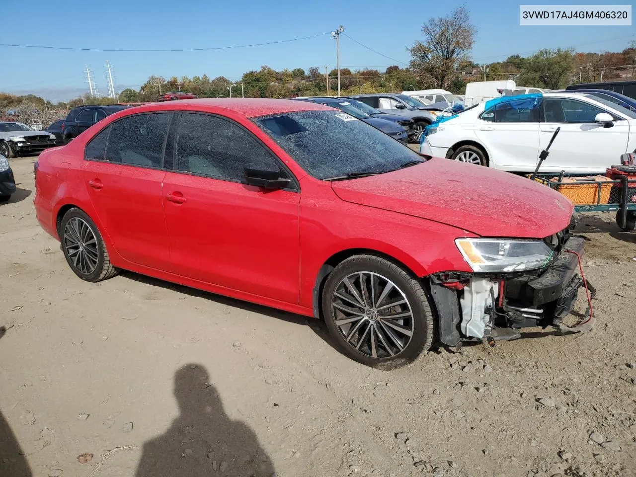 2016 Volkswagen Jetta Sport VIN: 3VWD17AJ4GM406320 Lot: 78534564