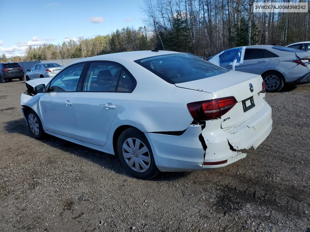 2016 Volkswagen Jetta S VIN: 3VW267AJ0GM398242 Lot: 78542794