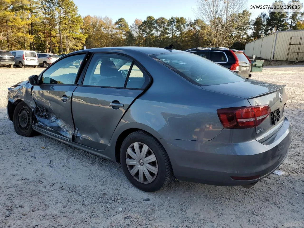 2016 Volkswagen Jetta S VIN: 3VW267AJ8GM389885 Lot: 79007554