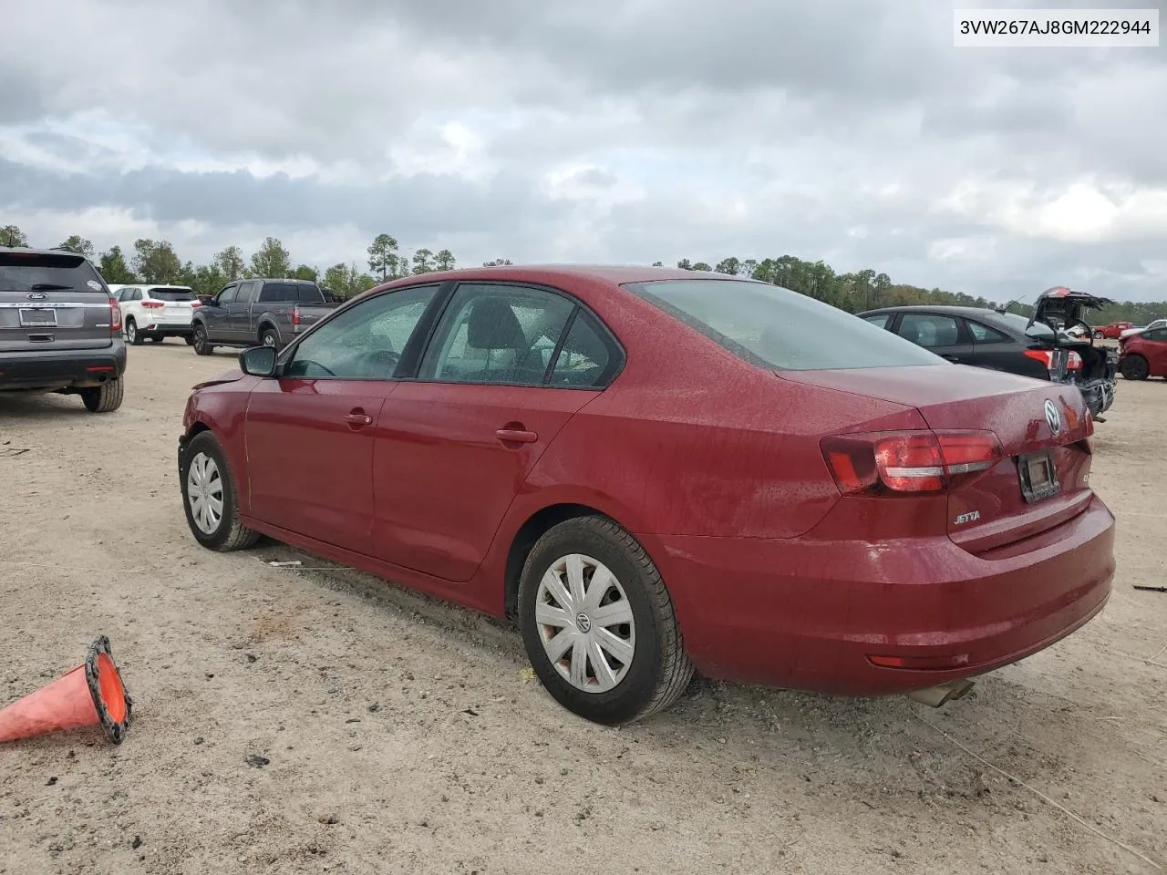 2016 Volkswagen Jetta S VIN: 3VW267AJ8GM222944 Lot: 79047204