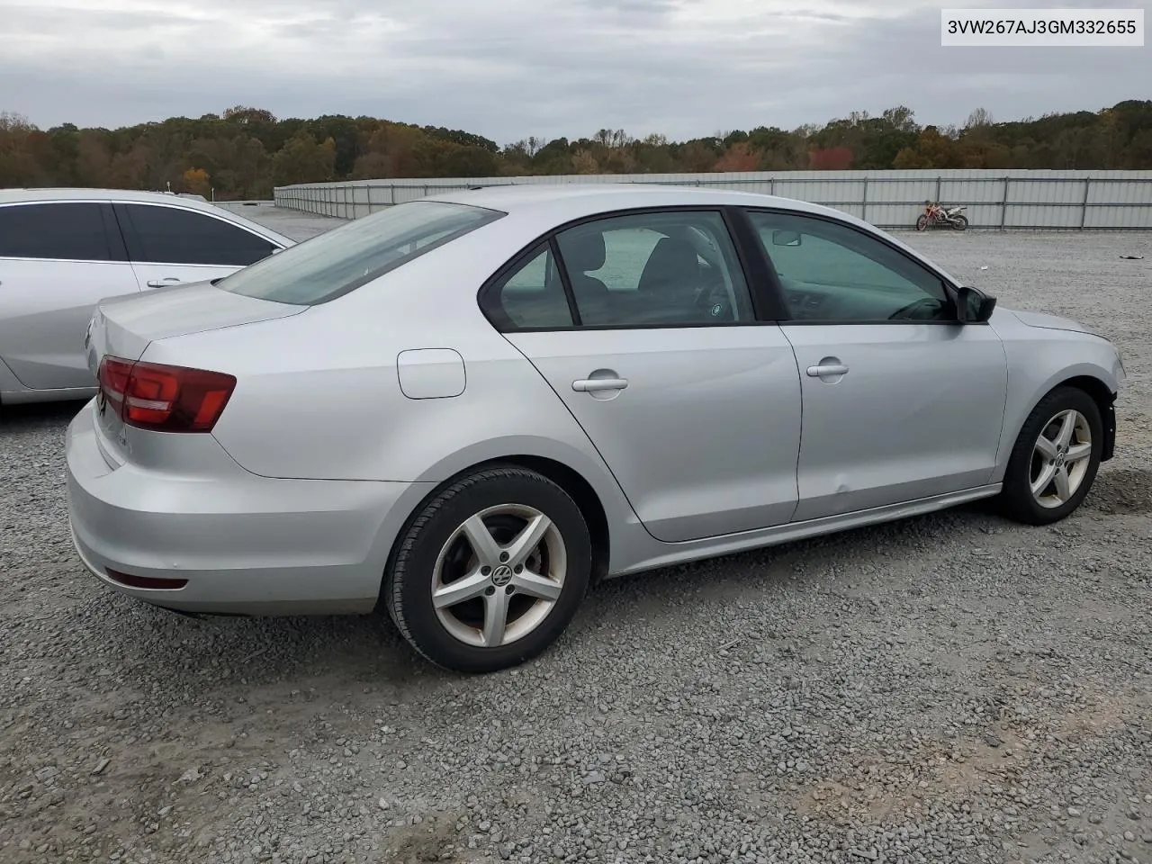 2016 Volkswagen Jetta S VIN: 3VW267AJ3GM332655 Lot: 79059604