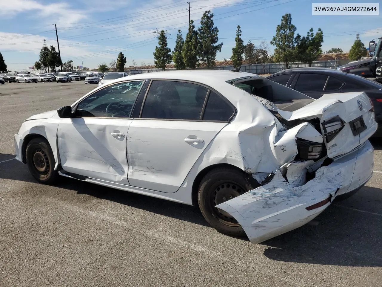 2016 Volkswagen Jetta S VIN: 3VW267AJ4GM272644 Lot: 79141084