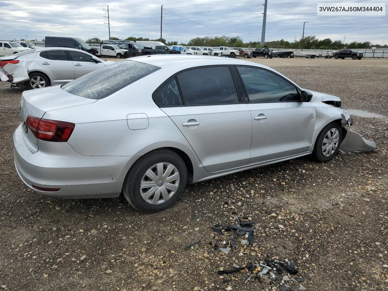 2016 Volkswagen Jetta S VIN: 3VW267AJ5GM344404 Lot: 79330054