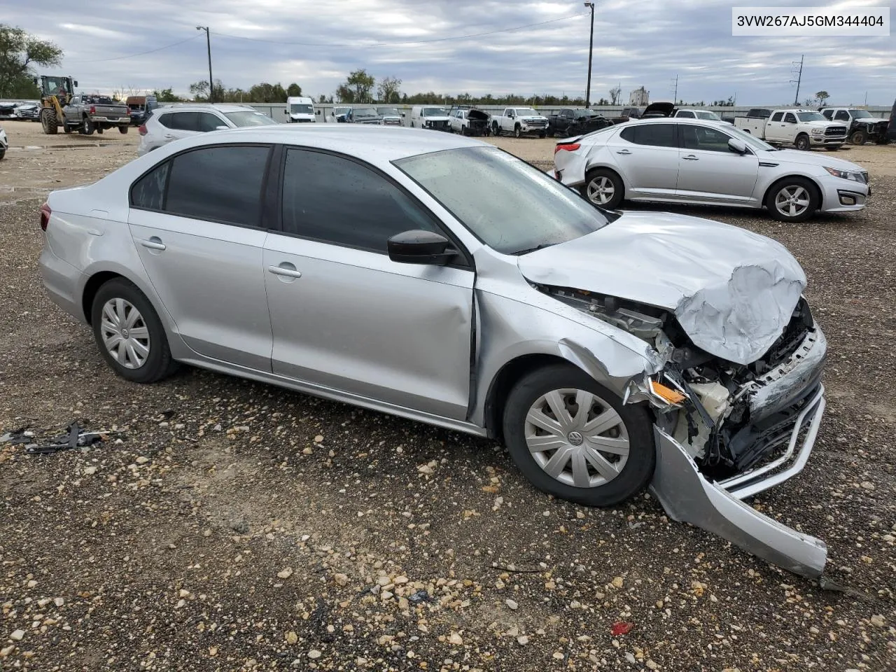 2016 Volkswagen Jetta S VIN: 3VW267AJ5GM344404 Lot: 79330054