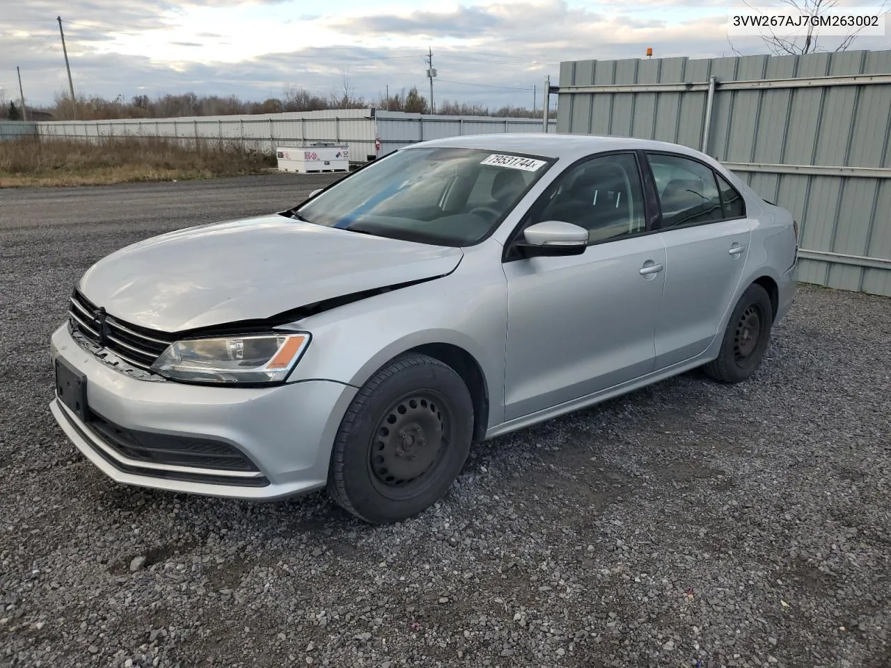 2016 Volkswagen Jetta S VIN: 3VW267AJ7GM263002 Lot: 79531744