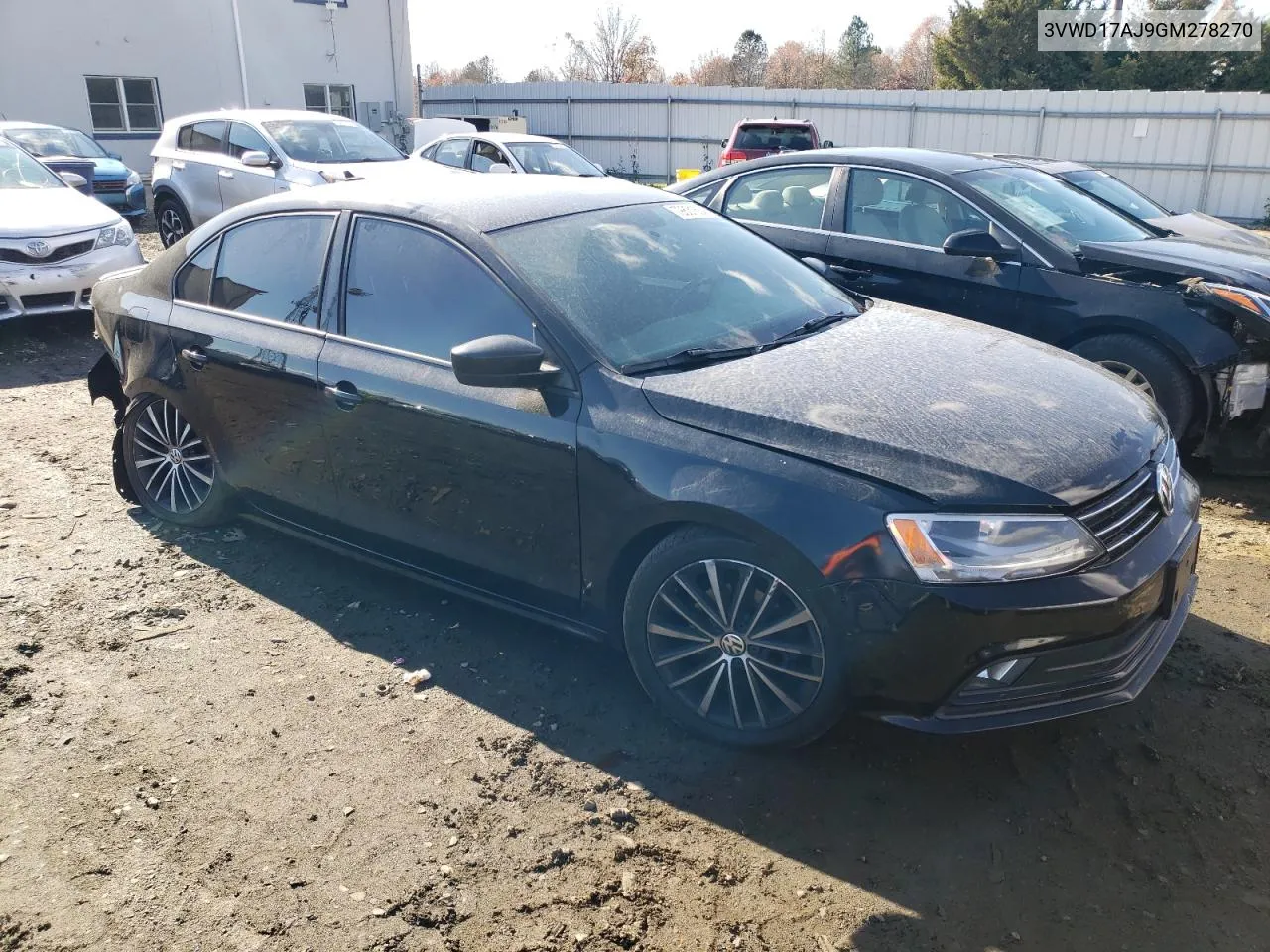 2016 Volkswagen Jetta Sport VIN: 3VWD17AJ9GM278270 Lot: 79831664